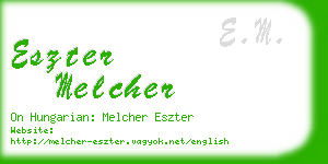 eszter melcher business card